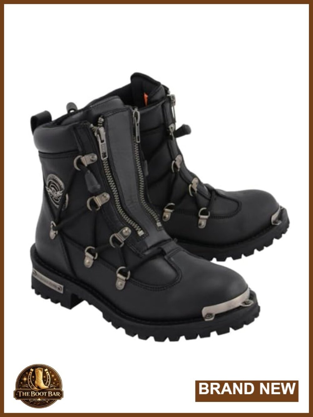Full Grain Cowhide Waterproof Leather 6-Inch Lace-Up Riding Boots